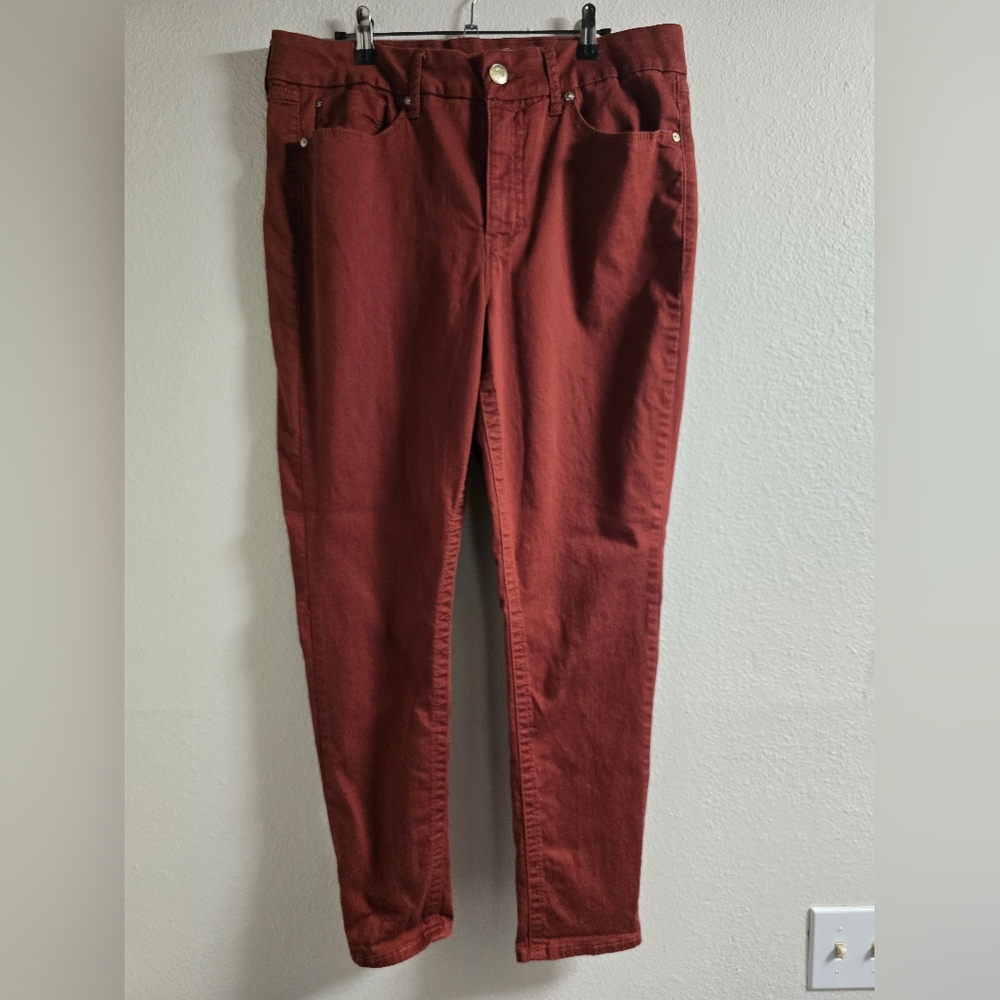 Seven7 Brick Red Skinny Jeans